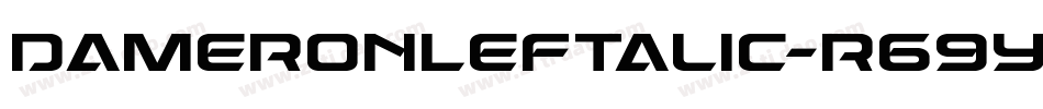 DameronLeftalic-r69y字体转换