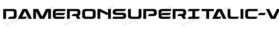 DameronSuperItalic-vzLE字体转换