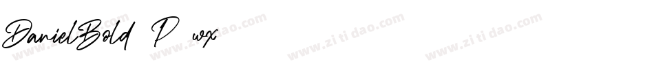 DanielBold-P6wx字体转换