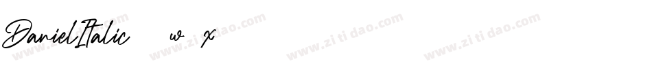 DanielItalic-4w0x字体转换