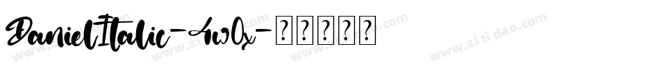 DanielItalic-4w0x字体转换