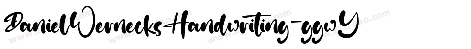 DanielWernecksHandwriting-ggwY字体转换
