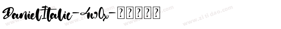 DanielItalic-4w0x字体转换