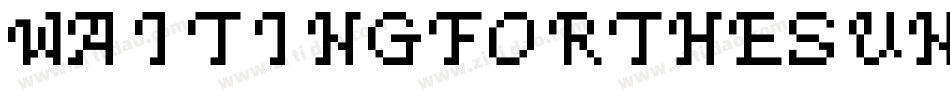 WaitingForTheSunrise-Plx2字体转换 WaitingForTheSunrise-Plx2字体转换