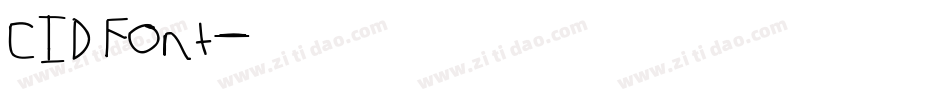 CIDFont字体转换