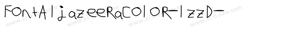 FontAljazeeraColor-lzzD字体转换 FontAljazeeraColor-lzzD字体转换