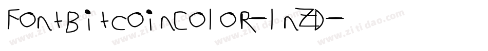 FontBitcoinColor-lnZD字体转换