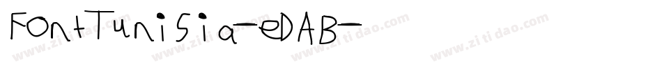 FontTunisia-eDAB字体转换