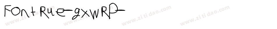 Fontrue-gxwrP字体转换