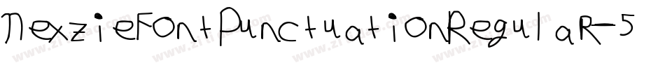 NexzieFontPunctuationRegular-5YKG字体转换