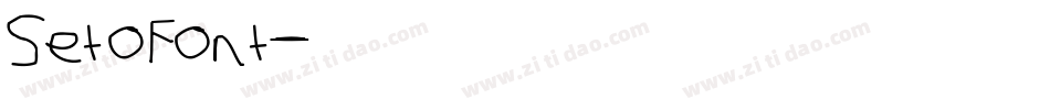 SetoFont字体转换