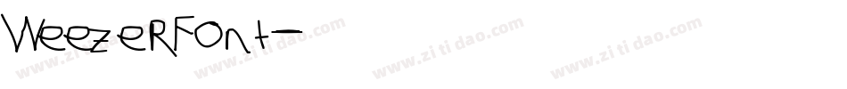 WeezerFont字体转换