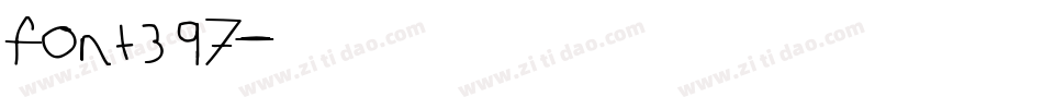 font397字体转换