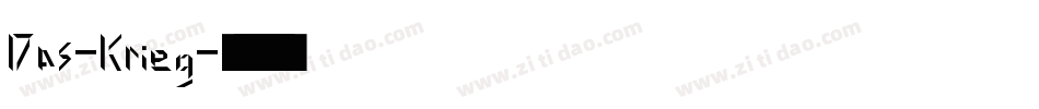 Das-Krieg字体转换