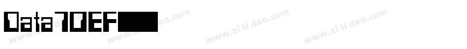 Data70EF字体转换