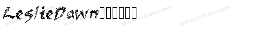 LeslieDawn字体转换