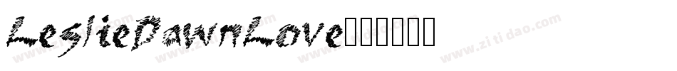 LeslieDawnLove字体转换
