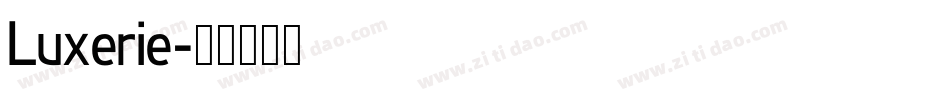 Luxerie字体转换