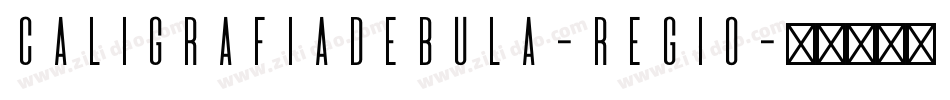 CaligrafiaDeBula-Regio字体转换