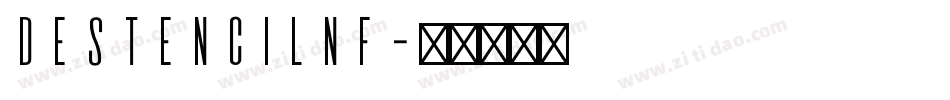 DeStencilNF字体转换