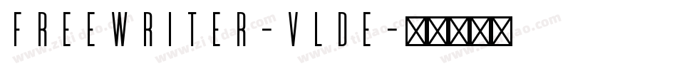 FreeWriter-VLDe字体转换