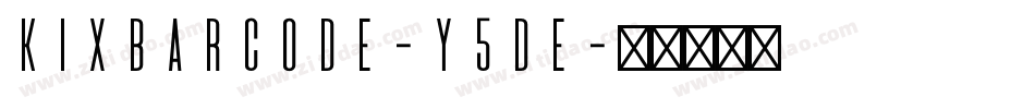 KixBarcode-y5De字体转换