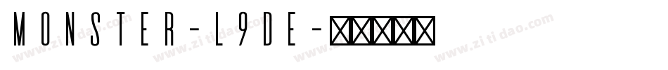 Monster-l9De字体转换