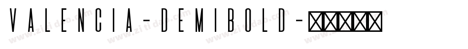 Valencia-DemiBold字体转换
