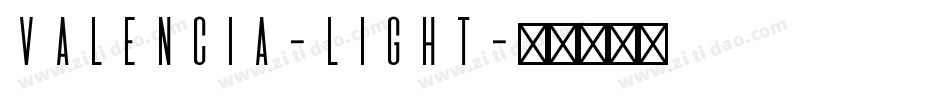 Valencia-Light字体转换