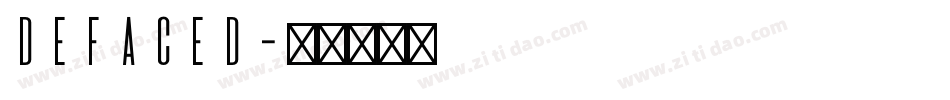 deFaced字体转换