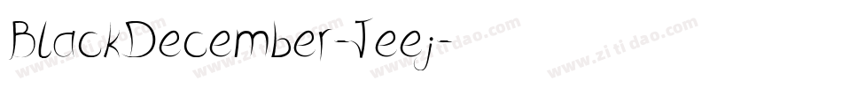 BlackDecember-Jeej字体转换
