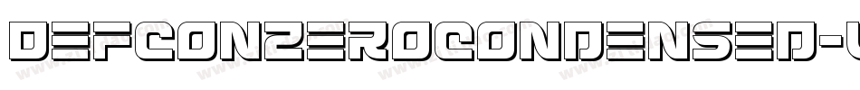DefconZeroCondensed-Wx39字体转换