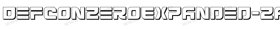DefconZeroExpanded-ZADl字体转换