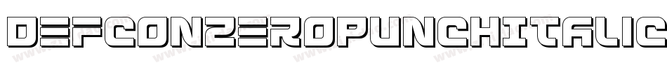 DefconZeroPunchItalic-6qVq字体转换