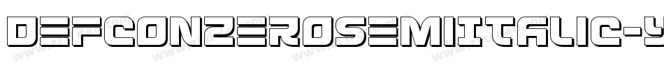 DefconZeroSemiItalic-y9Wd字体转换