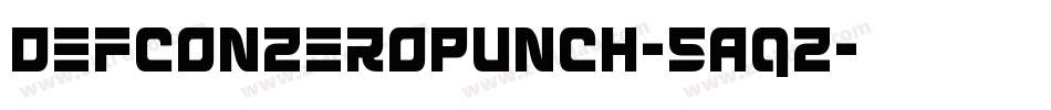DefconZeroPunch-5AqZ字体转换