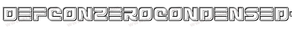DefconZeroCondensed-Wx39字体转换