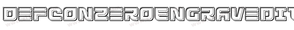 DefconZeroEngravedItalic-O04o字体转换