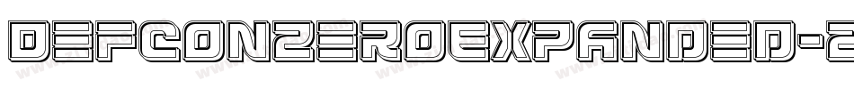 DefconZeroExpanded-ZADl字体转换