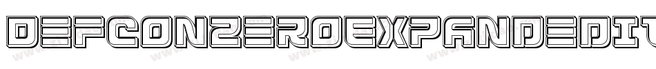 DefconZeroExpandedItalic-3pDy字体转换