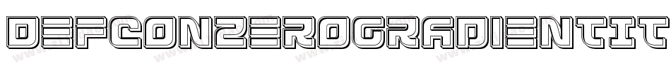 DefconZeroGradientItalic-pXdv字体转换