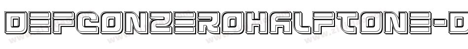 DefconZeroHalftone-Dv2x字体转换