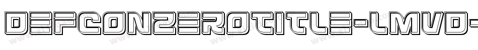 DefconZeroTitle-lmvD字体转换