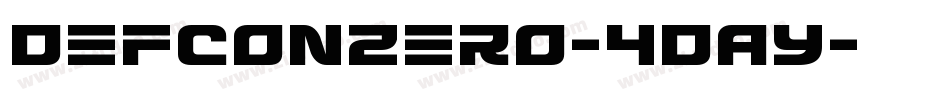 DefconZero-4DAY字体转换