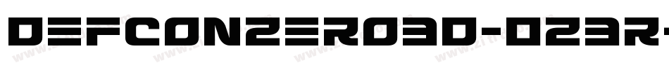 DefconZero3D-0Z3r字体转换