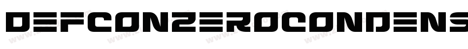 DefconZeroCondensed-Wx39字体转换