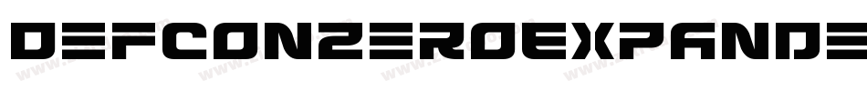 DefconZeroExpanded-ZADl字体转换