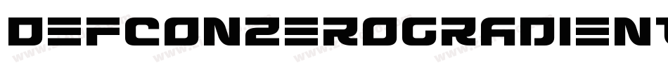 DefconZeroGradientItalic-pXdv字体转换
