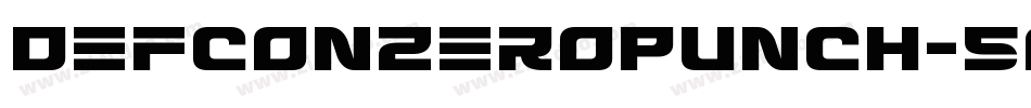 DefconZeroPunch-5AqZ字体转换