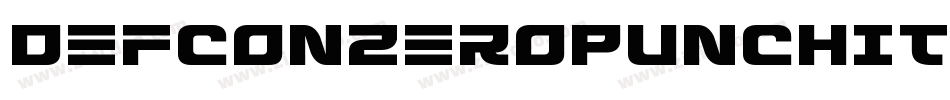 DefconZeroPunchItalic-6qVq字体转换